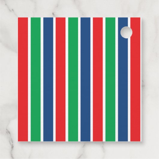 グリーンセミトラックパーソナライズされたの好意ギフトカードラベル フェイバータグ (裏面)