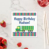 グリーンセミトラックパーティーナプキン スタンダードカクテルナプキン (インサイチュ)