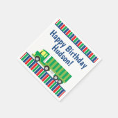 グリーンセミトラックパーティーナプキン スタンダードカクテルナプキン (角)