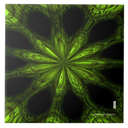 グリーンセラミックタイル タイル (正面)