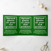 グリーンセントパトリックのデイビジネストリフォールドカード 三つ折りカード (内部)