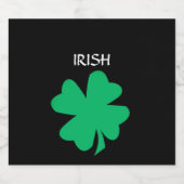 グリーンセントパトリックの日アイリッシュシャムロックリーフ2023 ビールラベル (シングルラベル)