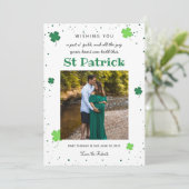 グリーンセントパトリックベビー告知クローバー写真 シーズンカード (スタンド正面)