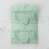 グリーンセージゆりザバレーカスタム誕生日カード カード (内部)