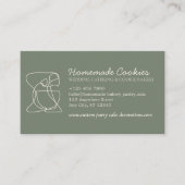 グリーンセージクリームワンサイドフードベーカリー調理師 名刺 (正面)
