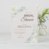 グリーンセージフローラブライダルシャワー 招待状 (スタンド正面)