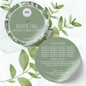 グリーンセージ天然植物成分ラベル ラベル