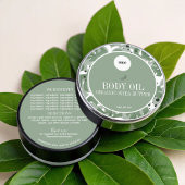 グリーンセージ天然植物成分ラベル ラベル