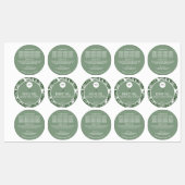 グリーンセージ天然植物成分ラベル ラベル (シート)