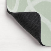 グリーンセージ白モダン抽象芸術カスタムマウスパッド マウスパッド (コーナー)