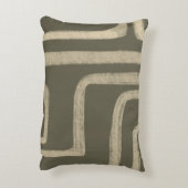 グリーンセージ素朴装飾用クッション アクセントクッション (裏面(縦))