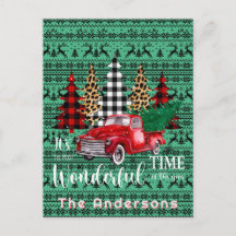 グリーンセータートインデナーレッドヴィンテージトラック