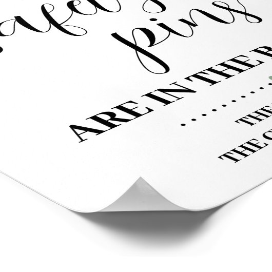 グリーンセーフティピンのベビーシャワーゲーム ポスター (角)