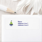 グリーンセーリングボート差出人住所ラベル ラベル (インサイチュ)