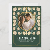 グリーンソード&シールド中世ファンタジー結婚ズ サンキューカード (正面)