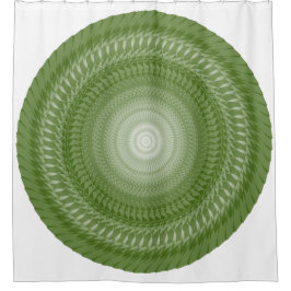 グリーンソーマンダラ（トライバル） シャワーカーテン