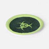 グリーンゾンビの危険 ペーパープレート (アングル)