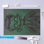 グリーンゾンビキッドハロウィーン誕生日パーティー 薄葉紙 (クラフト)