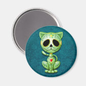 グリーンゾンビシュガーキットン マグネット (正面/裏面)