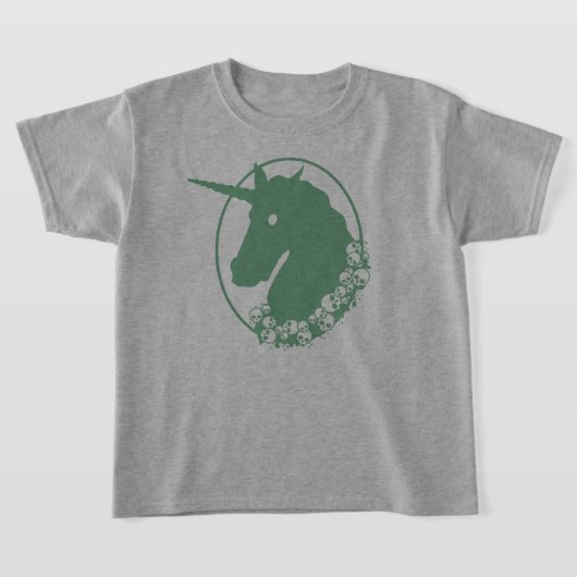 グリーンゾンビユニコーンTシャツ Tシャツ (レイダウン)
