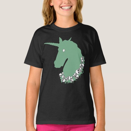 グリーンゾンビユニコーンTシャツ Tシャツ (正面)