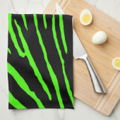 グリーンタイガーストライプズ キッチンタオル (四つ折り)