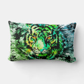 グリーンタイガーヘッド |タイガースケッチ腰枕 ランバークッション (裏面)