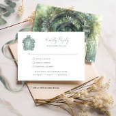 グリーンタイムレス結婚の食事の有無RSVP 出欠カード