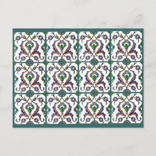 グリーンタイル – トルコ ポストカード (正面)