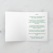 グリーンタウラスサイン誕生日カード カード (内部)