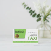 グリーンタクシーエレガンススペシャルタブショーフールタクシー 名刺 (スタンド正面)