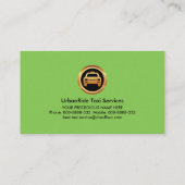 グリーンタクシーエレガンススペシャルタブショーフールタクシー 名刺 (裏面)