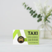 グリーンタクシールートライド共有 名刺 (スタンド正面)