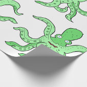 グリーンタコキャラクター予測できなシーモンスター ラッピングペーパー