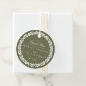 グリーンタラベラスペインのタイル結婚フィエスタサークル フェイバータグ (インサイチュ)