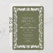 グリーンタラベラタイルフィスペインのエスタブライダルブランチ 招待状 (正面/裏面)