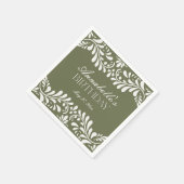 グリーンタラベラタイルフィスペインのエスタ誕生日 スタンダードカクテルナプキン (角)