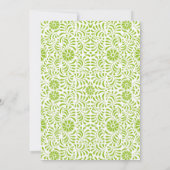 グリーンタラベラブライダルシャワー 招待状 (裏面)