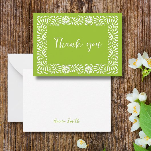 グリーンタラベ感謝していラユー ノートカード