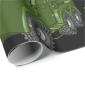 グリーンタンク軍隊車両のラッピング紙 ラッピングペーパー (ロールコーナー)