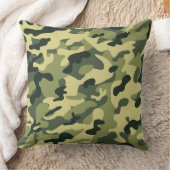 グリーンタン迷彩柄装飾用クッション クッション (ブランケット)