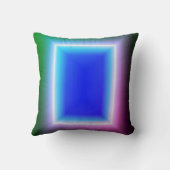 グリーンターコイズドアネオン錯覚効果クッション クッション (裏面)