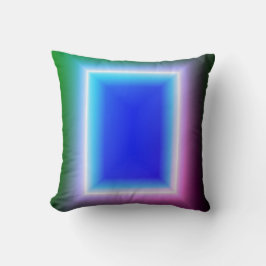 グリーンターコイズドアネオン錯覚効果クッション クッション