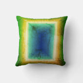 グリーンターコイズドアネオン錯覚効果クッション クッション (裏面)