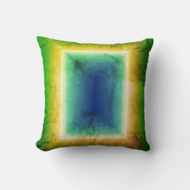 グリーンターコイズドアネオン錯覚効果クッション クッション