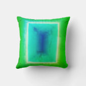 グリーンターコイズドアネオン錯覚効果クッション クッション (裏面)