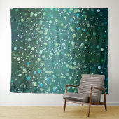 グリーンターコイズパターン タペストリー (インサイチュ(横))