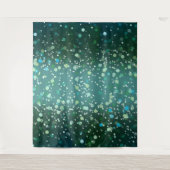 グリーンターコイズパターン タペストリー (正面)