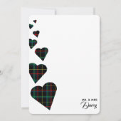 グリーンタータンチェックサンキューカード サンキューカード (裏面)