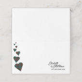 グリーンタータンチェックテーブル座席表又はエスコートカード プレイスカード (外部開封)